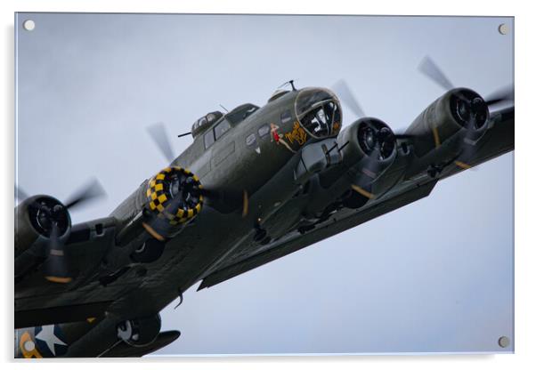 B-17 Flying Fortress Acrylic by J Biggadike