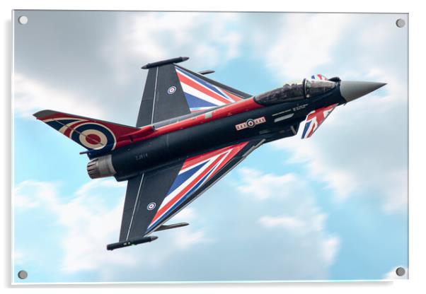 RAF Eurofighter Typhoon Anarchy1 Acrylic by J Biggadike