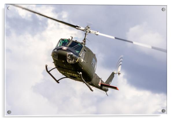 G-Huey Helicopter Acrylic by J Biggadike