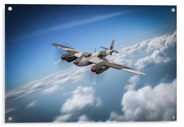 De Havilland Mosquito Acrylic by J Biggadike