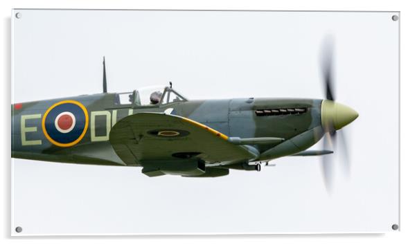 Spitfire Mk Vb Acrylic by J Biggadike