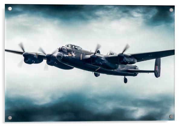 Lancaster Bomber PA474 Acrylic by J Biggadike