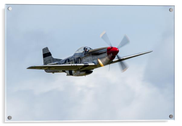 North American P-51D Mustang Acrylic by J Biggadike