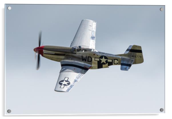 North American P-51D Mustang Acrylic by J Biggadike