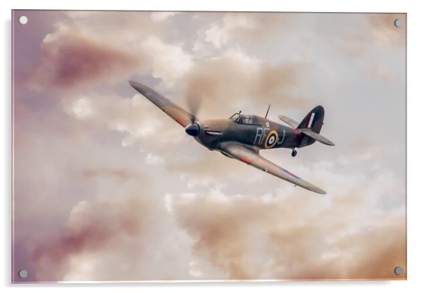 Hawker Hurricane LF363 Acrylic by J Biggadike