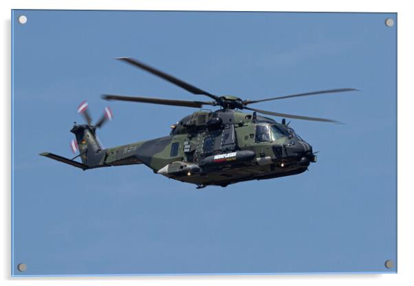 German Army NH90 Helicopter Acrylic by J Biggadike