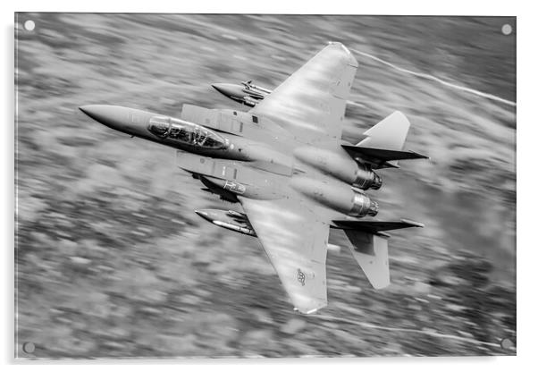 USAFE F-15 Eagle Mach Loop  Acrylic by J Biggadike