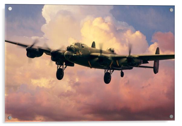 Lancaster Bomber Finals Acrylic by J Biggadike