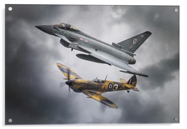 Spitfire and Typhoon Acrylic by J Biggadike