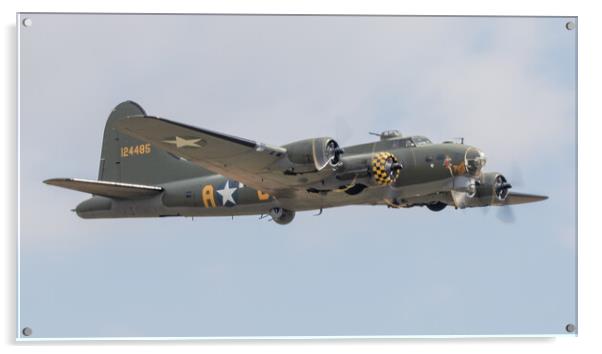 B-17 Flying Fortress Memphis Belle Acrylic by J Biggadike