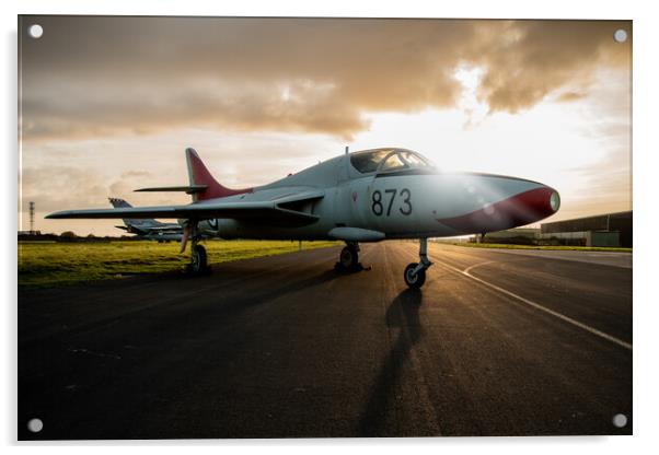 Hawker Hunter T8 WT722 Acrylic by J Biggadike