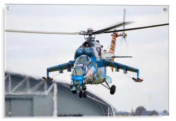 Mil Mi-24 Hind Czech Air Force Acrylic by J Biggadike