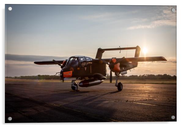 OV10 Bronco Sunset Acrylic by J Biggadike