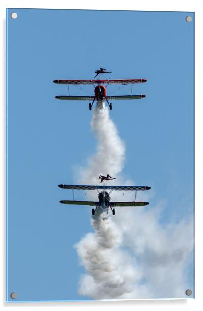 AeroSuperBatics Wingwalkers Acrylic by J Biggadike