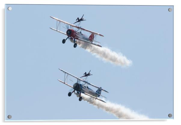 AeroSuperBatics Wingwalkers Acrylic by J Biggadike