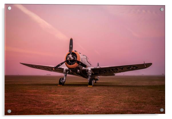 Curtiss P-36C 38-210 Acrylic by J Biggadike