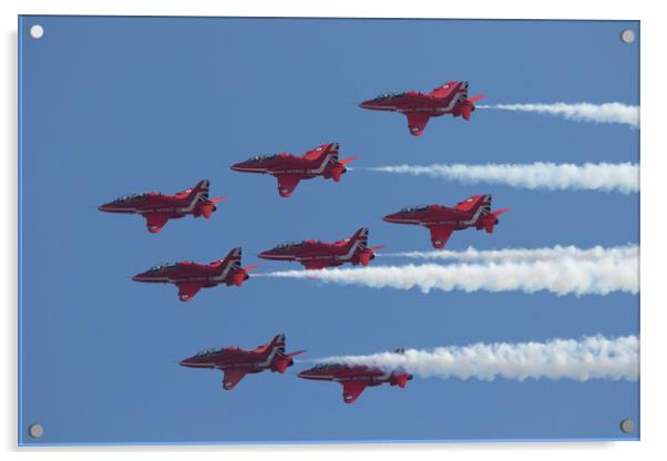 The RAF Red Arrows Acrylic by J Biggadike