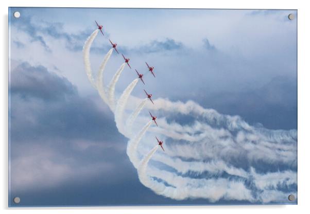 The Royal Air Force Red Arrows Acrylic by J Biggadike