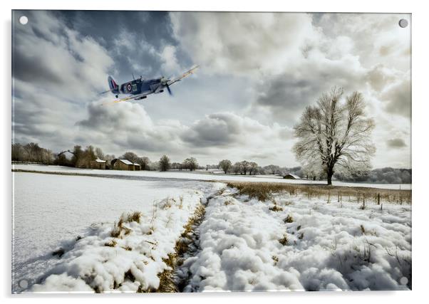 Spitfire Snowbound Acrylic by J Biggadike