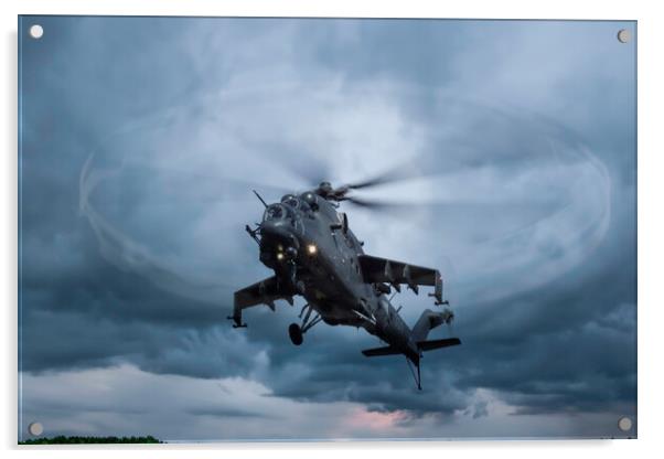 Mil Mi-24P Hind Acrylic by J Biggadike