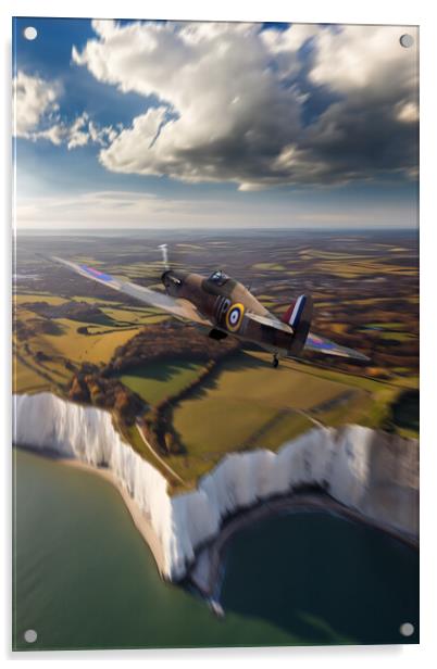 Hawker Hurricane R4118  Acrylic by J Biggadike
