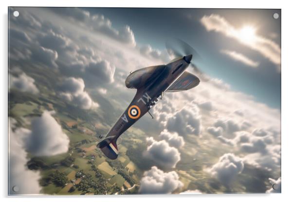 Supermarine Spitfire Victory Acrylic by J Biggadike