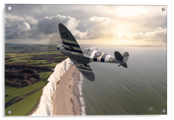 Supermarine Spitfire AB910 Acrylic by J Biggadike