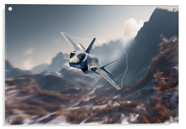 F-35 Lightning Thunder Acrylic by J Biggadike