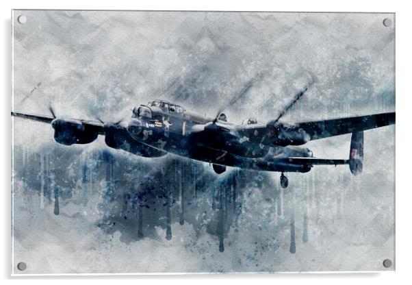 Avro Lancaster Bomber PA474 Acrylic by J Biggadike
