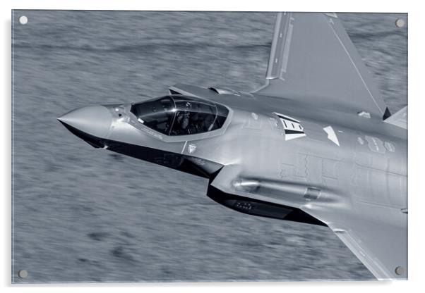 USAF F35A Lightning II Acrylic by J Biggadike