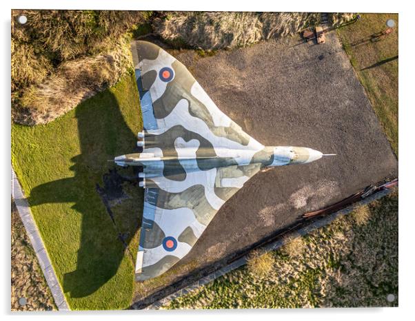 Vulcan Bomber Top View Acrylic by J Biggadike