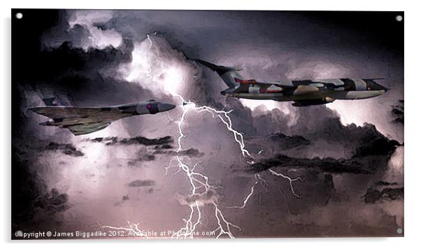 Black Buck Vulcan Bomber Acrylic by J Biggadike