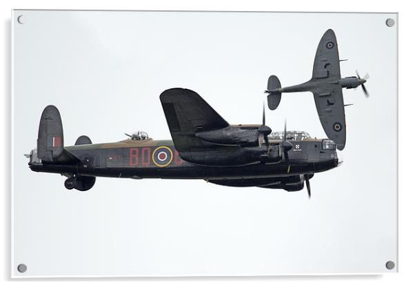 The Battle Of Britain Memorial Flight Acrylic by J Biggadike