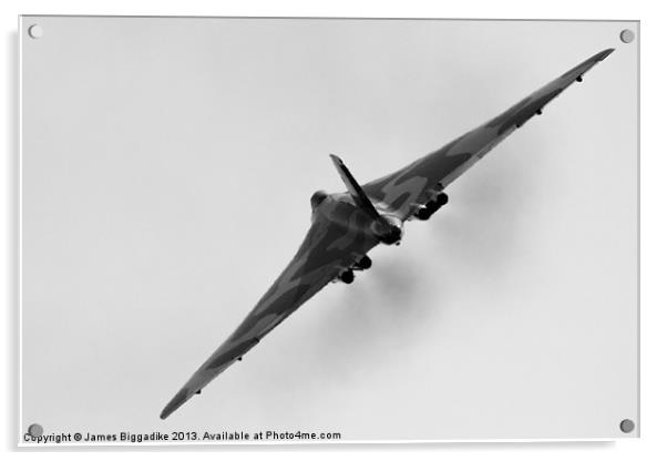 Avro Vulcan XH558 Acrylic by J Biggadike