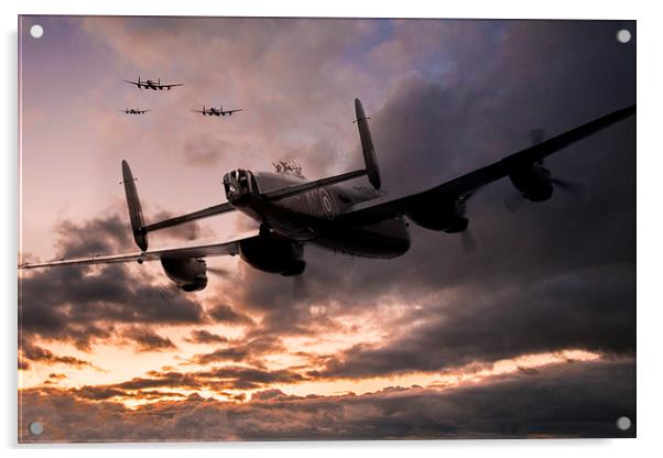Lancasters Depart Acrylic by J Biggadike
