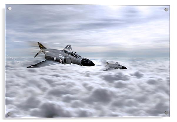 Navy Phantoms Acrylic by J Biggadike