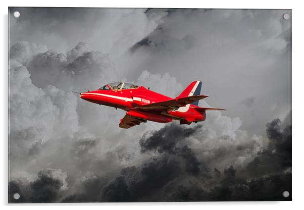 Red Arrows Hawk Acrylic by J Biggadike