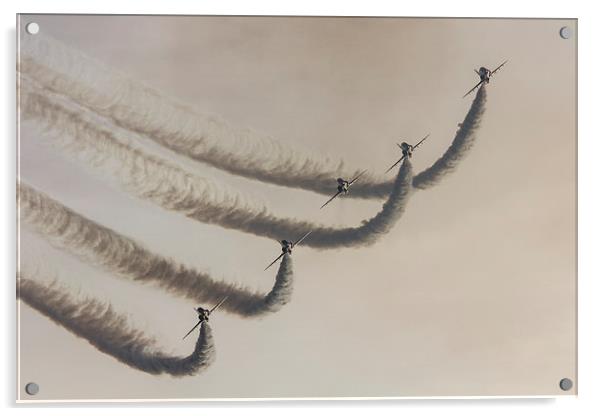 Red Arrows Sunset Sweep Acrylic by J Biggadike