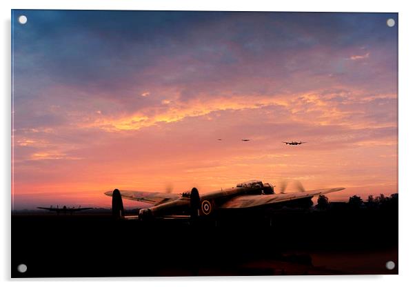 Lancaster Dispersal Acrylic by J Biggadike