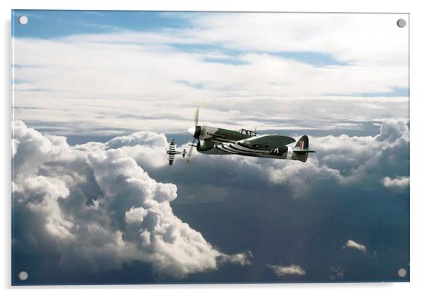 Hawker Typhoons Acrylic by J Biggadike