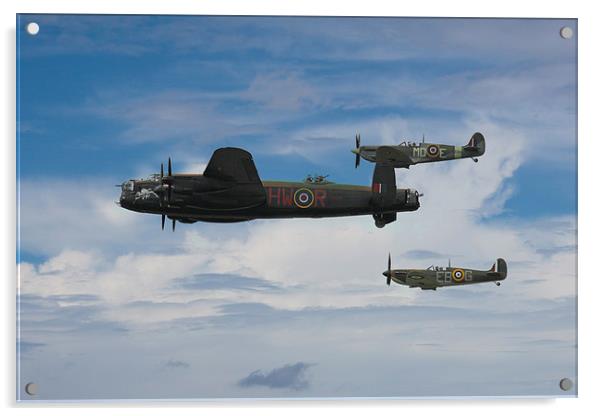 The Battle of Britain Memorial Flight Acrylic by J Biggadike