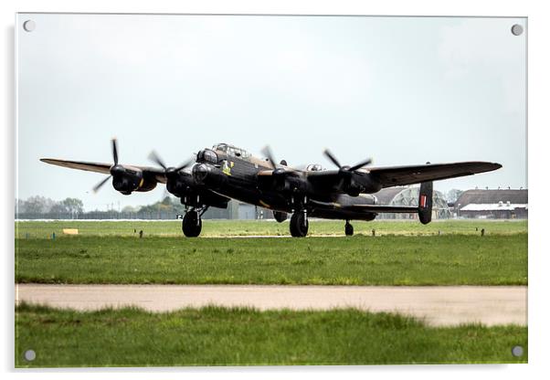 Lancaster Landed Acrylic by J Biggadike