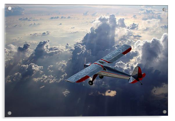 Luscombe Flight Acrylic by J Biggadike