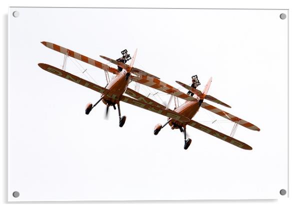 Breitling Wing Walkers  Acrylic by J Biggadike