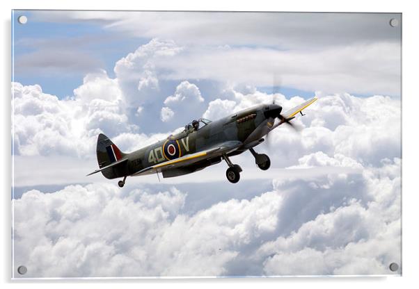  Spitfire 4DV Acrylic by J Biggadike