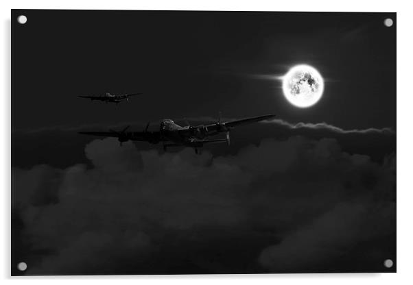 Bombers Moon  Acrylic by J Biggadike