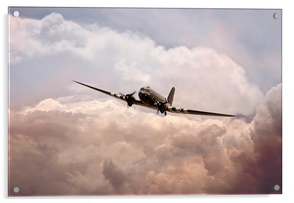 Warbirds - Douglas C-47 Dakota Acrylic by J Biggadike