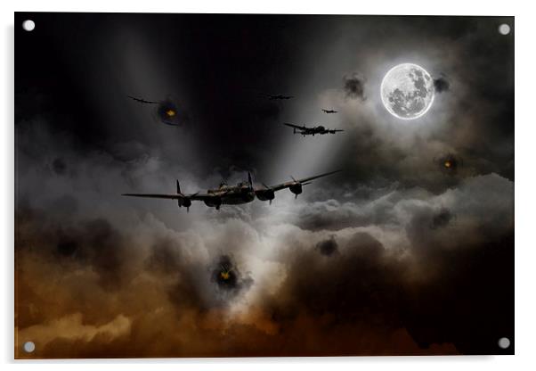 Night Bombers  Acrylic by J Biggadike