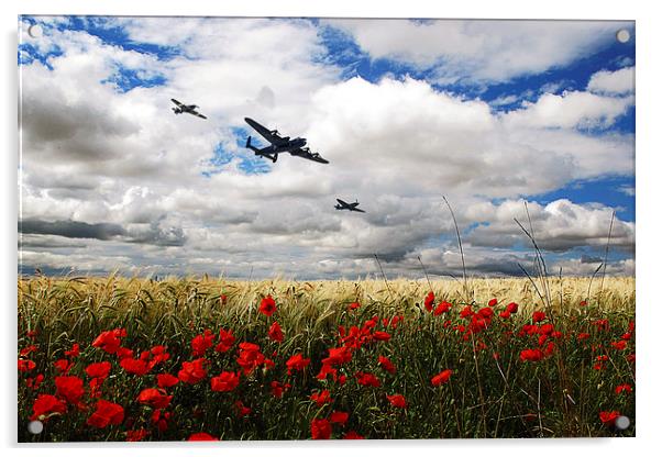 Battle Of Britain Memorial Tribute  Acrylic by J Biggadike