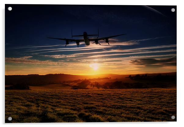 A Lancaster Farewell  Acrylic by J Biggadike